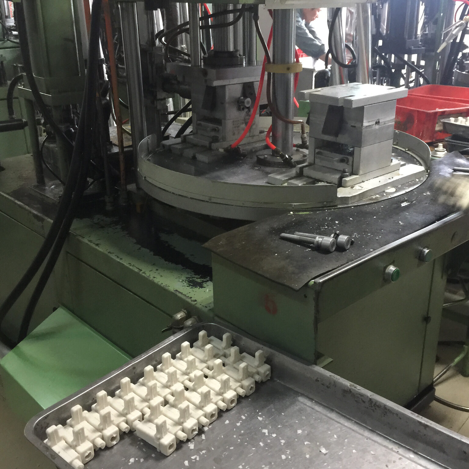 Wax injection press