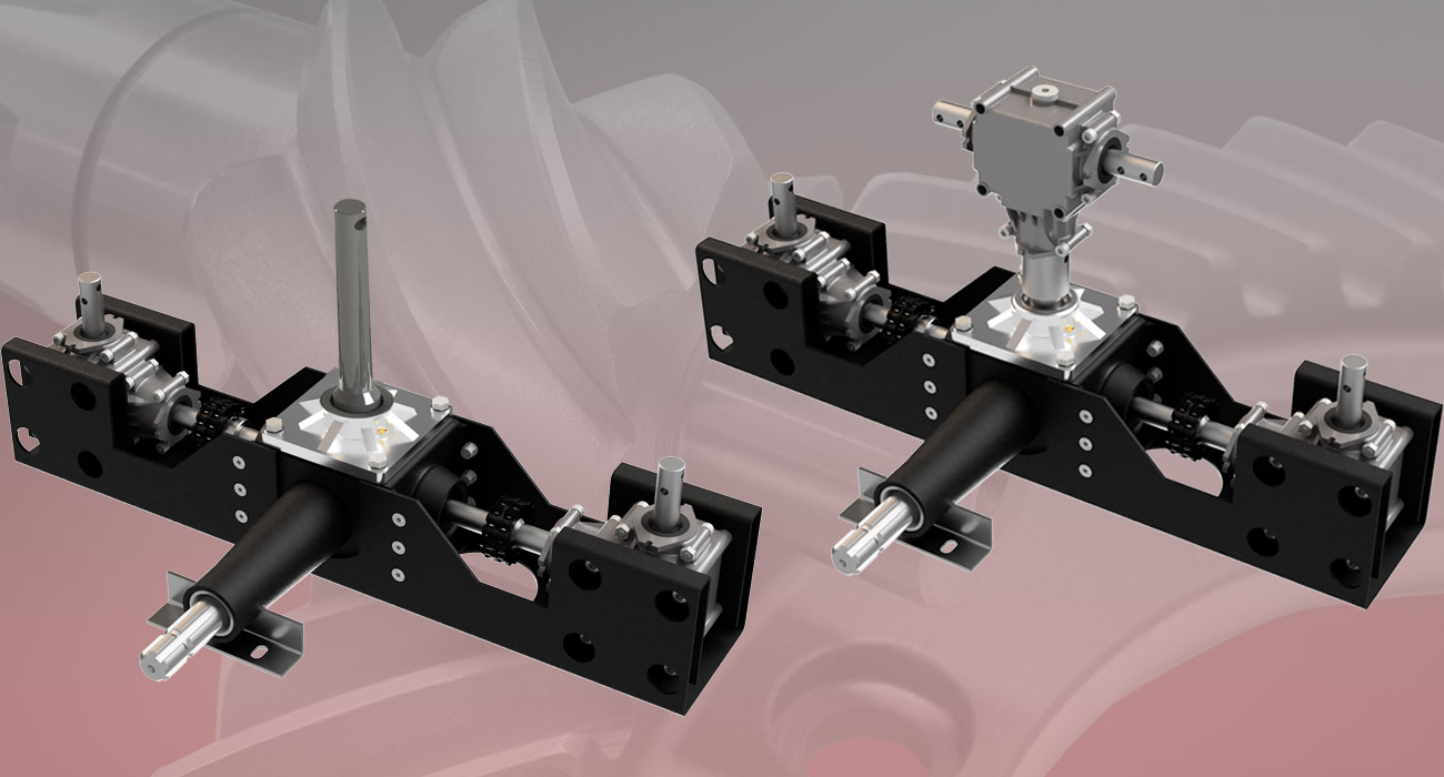 Triple gearboxes for fertilizer spreaders - Series R | RE/RX (COMPLETE TRANSMISSIONS SYSTEMS)