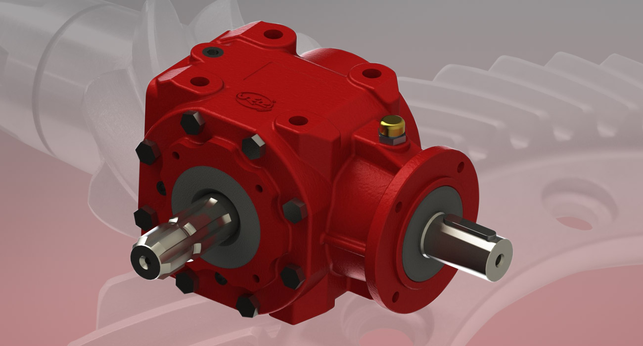 Reducers for shredders/bales/post hole diggers/dryers/ wood chipper and grinder - Series T100/T101/T102 (ORTHOGONAL SHAFTS)