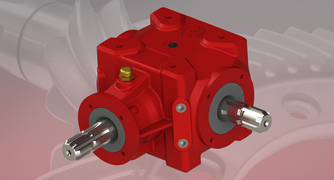 Reductores para enfardadoras/fresadoras múltiples rotativas/fresadoras - Serie T45 (EJES ORTOGONALES)