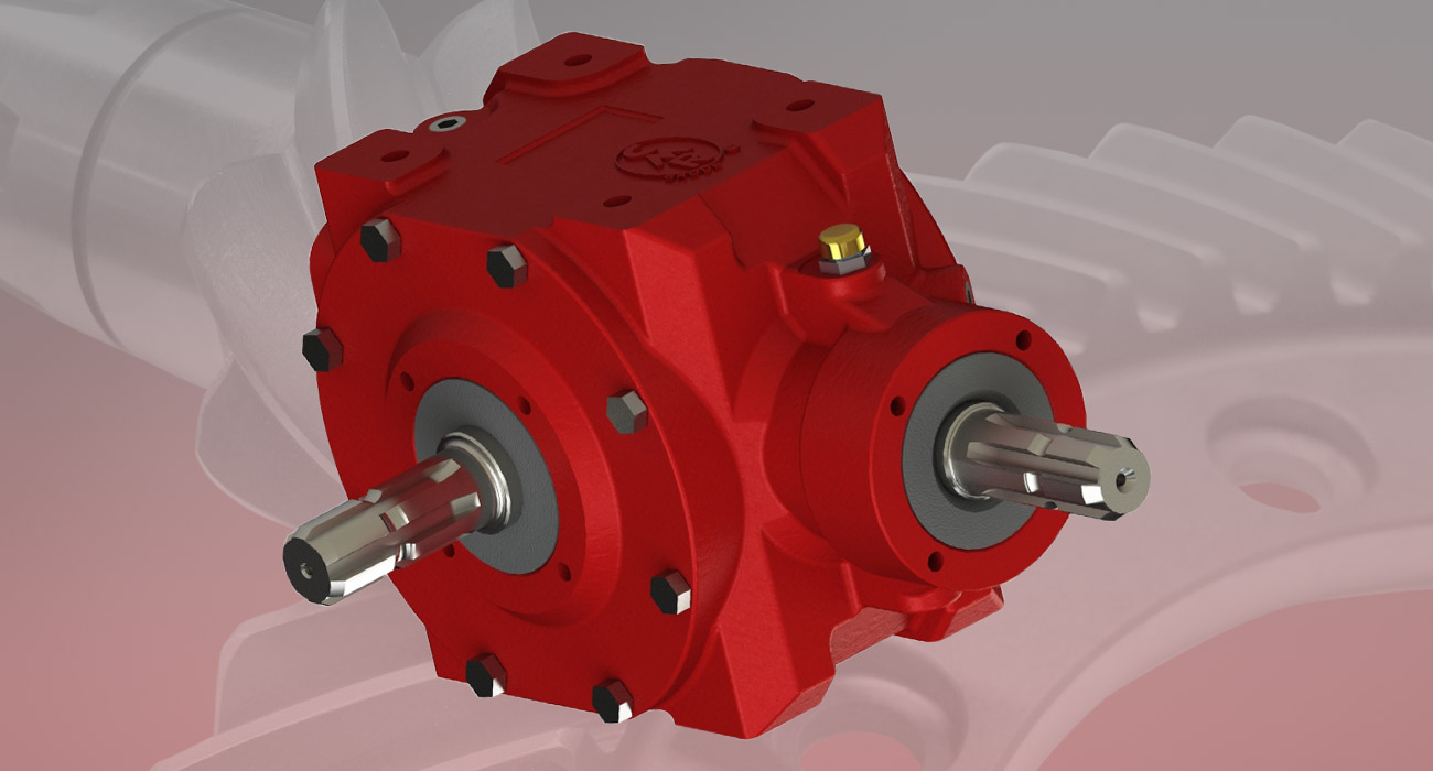 Reducers for shredders/post hole diggers/dryers - Series T91 (ORTHOGONAL SHAFTS)